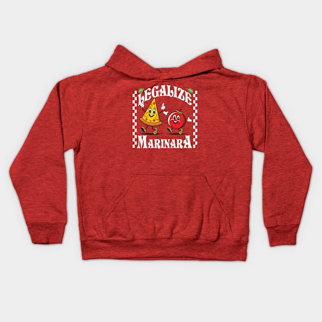 Legalize Marinara Kids Hoodie by Alema Art